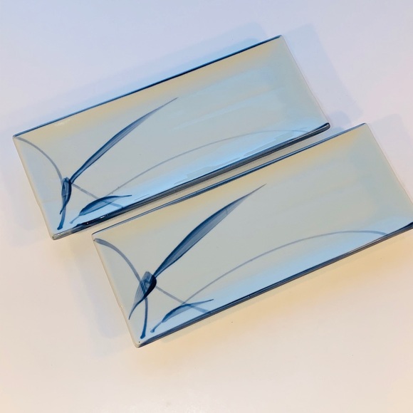 Other - Set of 2 Japanese Rectangular 11” Sushi Plates